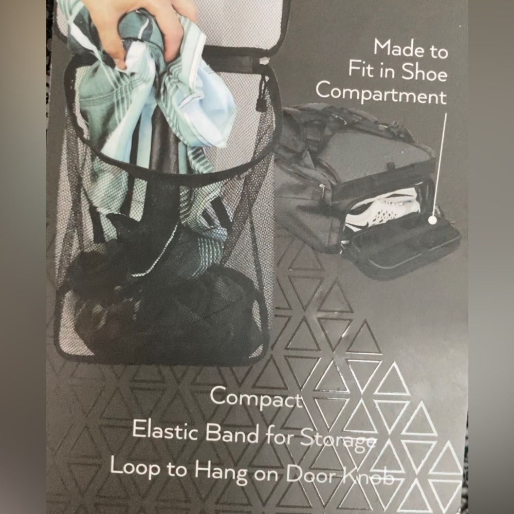 Mesh storage bag zipper mesh bag for travel small storage package bag